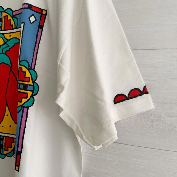 NWOT Vintage 90s Chris Antoine Southwest Chile pepper tunic t-shirt, One Size - Picture 3 of 7